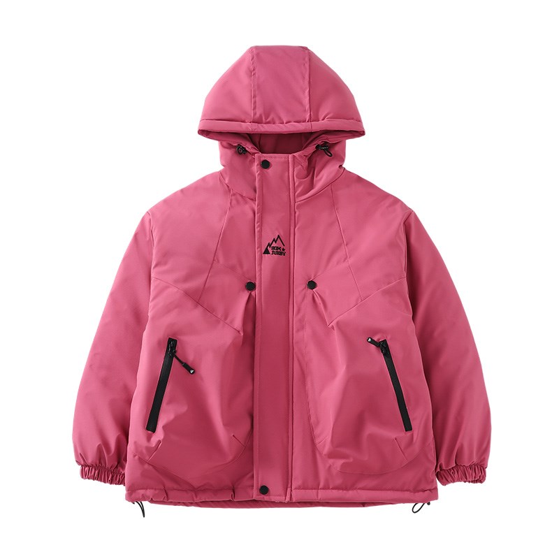 女童冲锋衣2024新款秋冬款棉服加厚保暖外套中R大童防风二棉夹棉