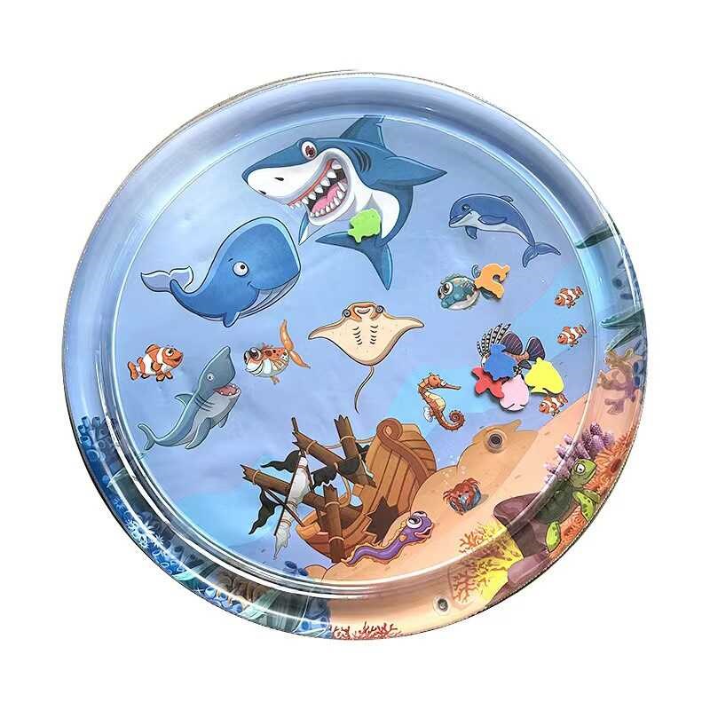 宠物拍拍水垫猫咪水床垫大号狗狗充气注水冰垫凉加厚防抓小鱼玩具