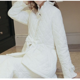 夹棉加绒套装 三层加棉加厚家居服套装 甜美可爱睡衣女冬季 2020韩版