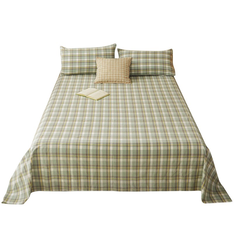 床单单件纯棉100全棉加厚学生宿舍单人双人A类1.5被单枕套三件套