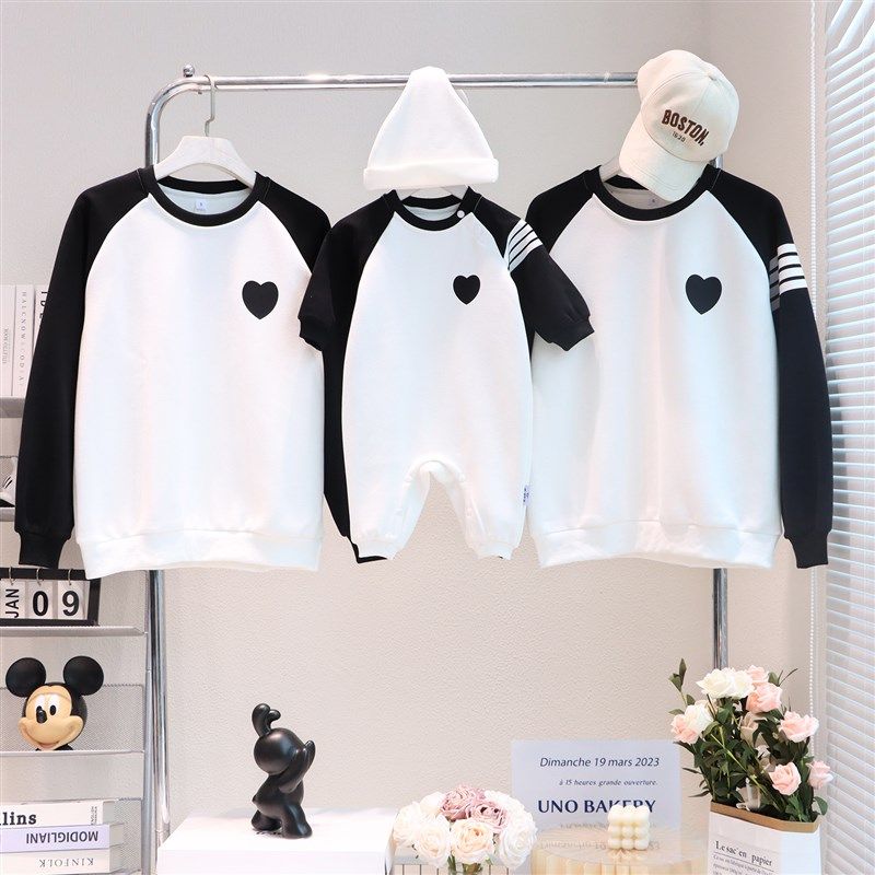 洋气亲子装秋季卫衣一家三口简约百搭婴儿连体衣时尚母子母女长袖,童装/婴儿装/亲子装,亲子装/亲子时装,淘宝优惠券,粉丝福利购,淘宝优惠卷