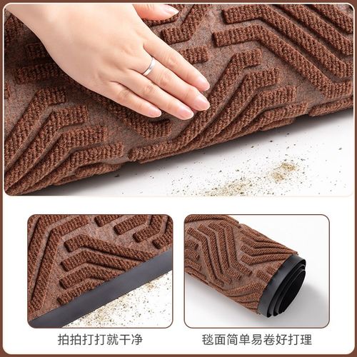 别墅加厚入户门地垫家用大门口室外防滑地毯除尘脚垫豪宅进门垫子