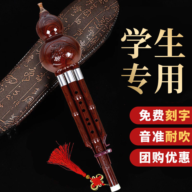葫芦丝防摔树脂初学者小学生成人儿童入门演奏降B调C调木民族乐器