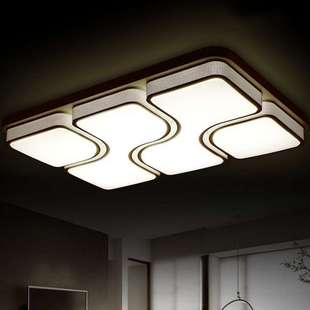 LED现代吸顶灯 客厅灯具大气简约正方形书房灯饰 卧室灯浪漫温馨