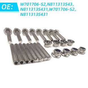 V8发动机不锈钢螺栓排气歧管螺柱套件 5.4L 适用于福特F150 4.6