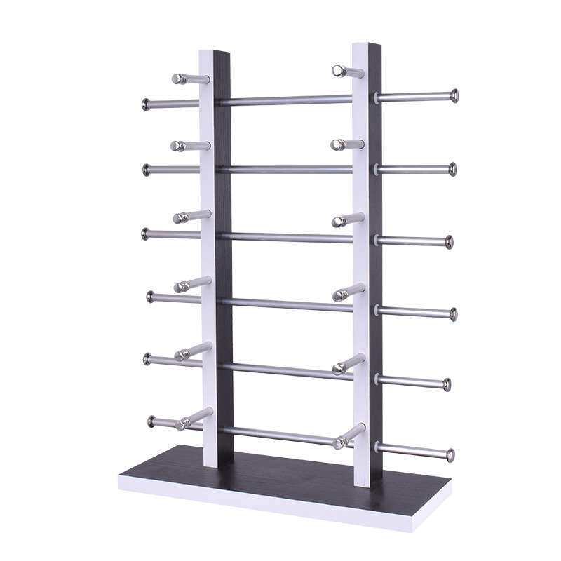 木质双排眼镜展示架 太阳镜眼镜道具陈列架木制眼镜货架8/10/12付