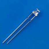 2X5X5 直插LED发光二极管 8000K 255mm方形长脚 无边白发白光7000