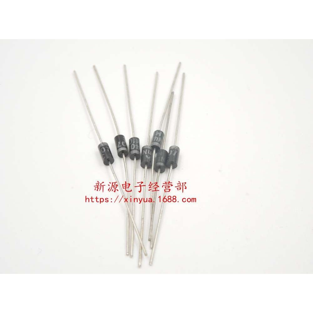 1N4007 整流二极管 4007 二极管 IN4007 1盒1000支只 长度45mm