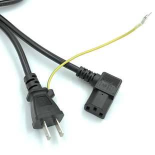 PSE日规两插带地电源线7.5A12A15A日标三插品字尾2 插头线 3芯日式