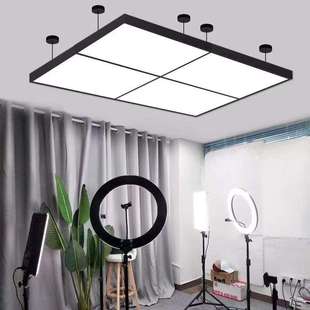 无影灯直播间专用灯超量Ied理发店吊灯服装 店长方形吸顶吊线灯