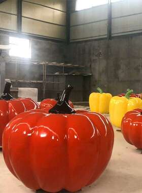 玻璃钢景观雕塑小品 供应大型玻璃钢仿真水果蔬菜果篮雕塑摆件