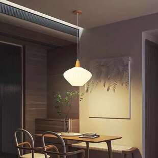北欧餐厅吊灯原木风卧室吧台民宿楼梯间走廊家用led灯全屋