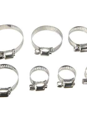 跨境电商 60PCS盒装卡圈抱箍接头 不锈钢美式喉箍圈卡箍组合