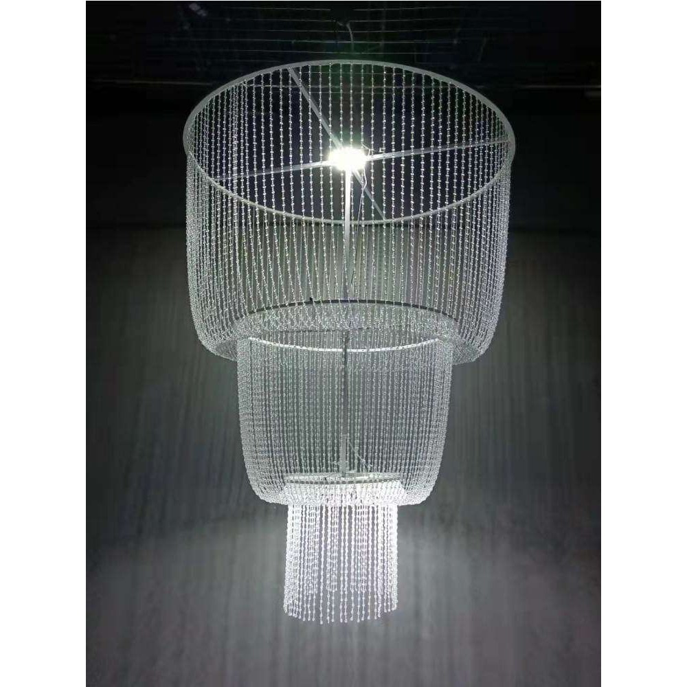 亚克力水晶珠帘吊灯婚庆酒店宴会厅吊顶弧形珠链挂件舞台布置铁艺,家装灯饰光源,客厅吊灯,淘宝优惠券,粉丝福利购,淘宝优惠卷