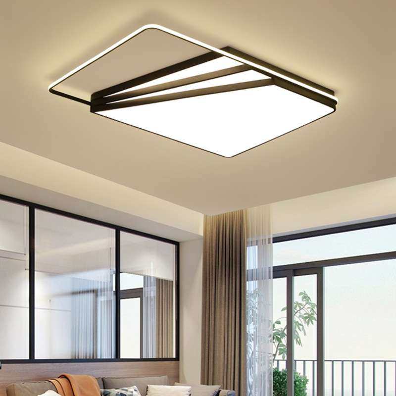 卓迩新款简约LED铝材客厅吸顶灯卧室个性错层创意书房灯配套灯具,家装灯饰光源,客厅吊灯,淘宝优惠券,粉丝福利购,淘宝优惠卷