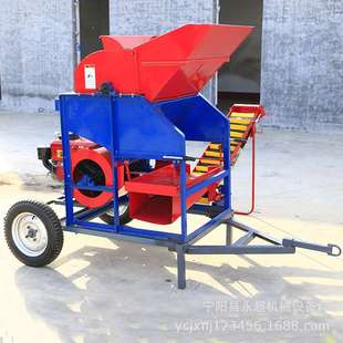 花生摘果机 电机版 河南花生摘果机400型干湿两用花生摘果机 新款