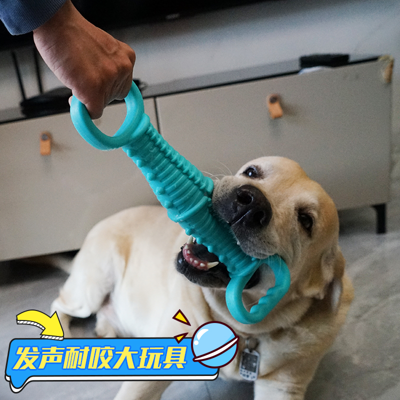 狗狗玩具耐咬磨牙发声棒解闷互动大狗边I牧幼犬金毛大型犬宠物用