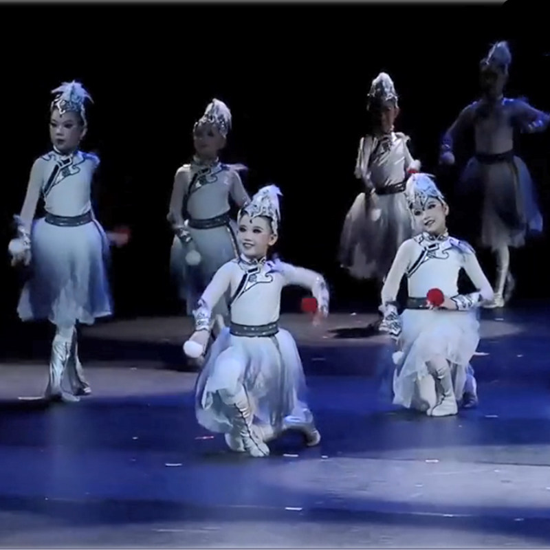 第十二届小荷风h采鸿雁高飞儿童舞蹈演出服翅膀的呼唤民族表演服