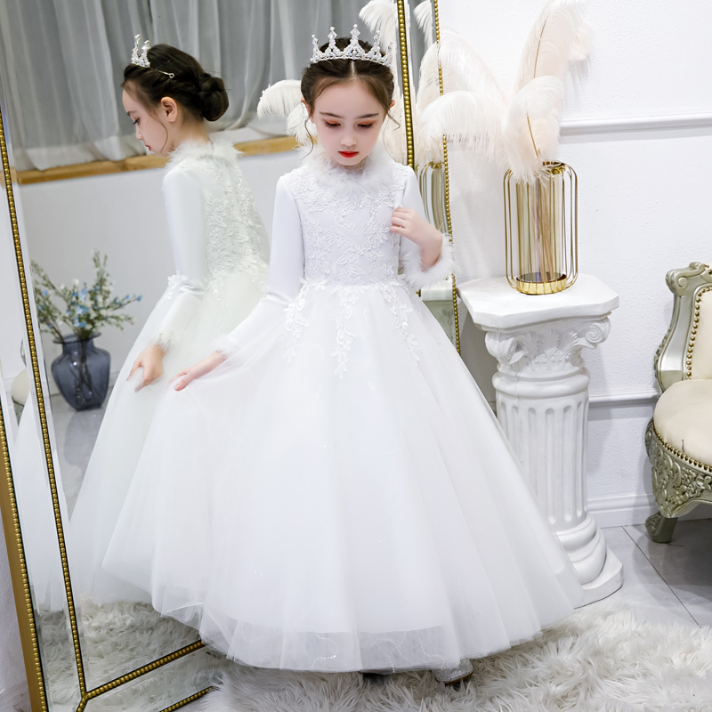 儿童小主持人f高端表演礼服女童钢琴演奏演出服花童婚礼洋派公主