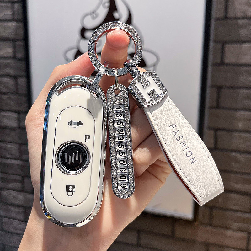 2022款威马EX5钥匙套新款威马W6汽车E5壳ex6plusS新能源ex5z包扣