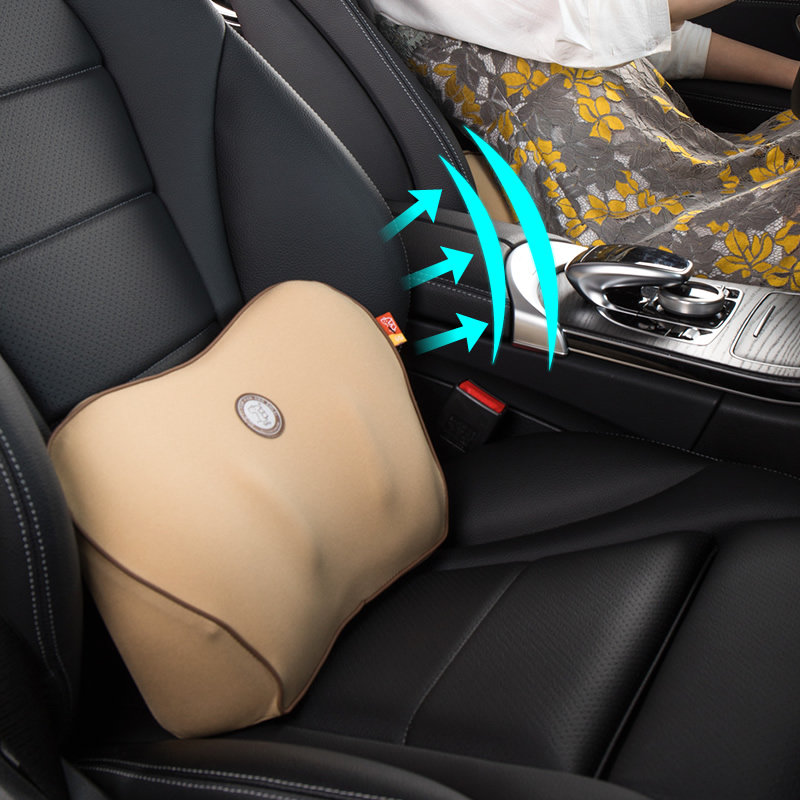 GiGi汽车腰靠护腰车用腰垫y座椅靠枕记忆棉腰垫汽车靠背枕开车靠