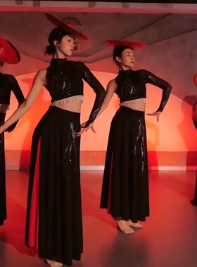 傣族舞蹈服装孔雀舞花腰大摆练z习裙民族艺考练功服西双版纳演出