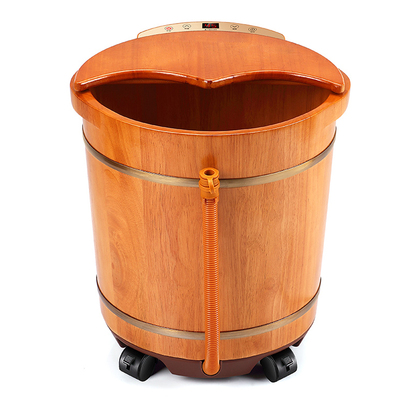 艾羽泡脚桶木桶电动按摩q洗脚盆家用足浴盆全自动加热恒温足疗神