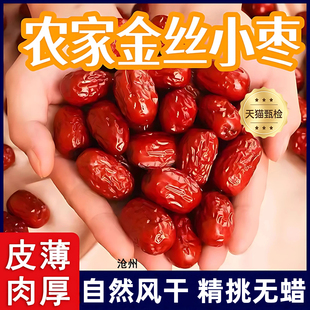 沧州金丝小枣新货特级无熏硫农家自产优质红枣商用批发官方旗舰店