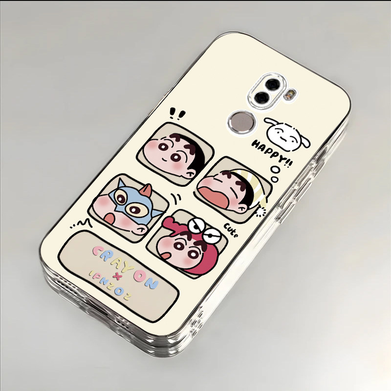 四宫格小新适用于小米5SPlus手机壳新款Xiaomi5X全包防摔保护套Capricorn搞怪可爱男女透明小众ins风专用外壳