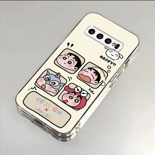 四宫格小新适用于三星S10手机壳s10e新款SM-G973F全包防摔保护套GalaxyS10+搞怪可爱男女款透明ins风专用外壳
