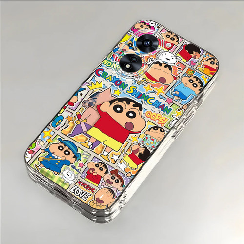 格子小新适用于OPPOA97手机壳新款PFTM10全包防摔保护套oppoA95搞怪可爱男女款A96透明小众卡通ins风专用外壳