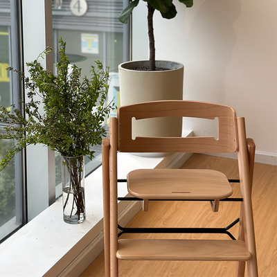 naco儿童餐椅简易可折叠实木婴儿吃饭餐座椅宝用成长椅