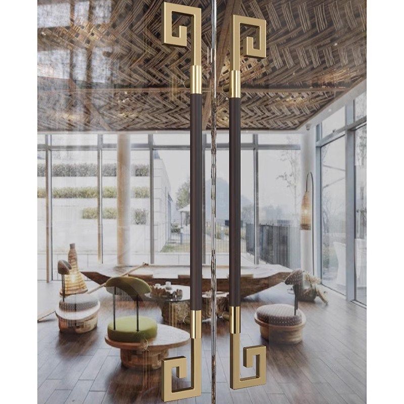 玻璃门拉手 加厚不锈钢扶手实木门把手酒店会所包厢大门把手