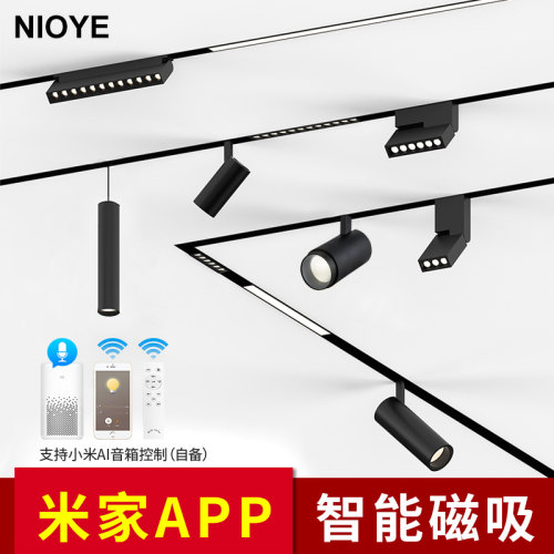 NIOYE无主灯客厅照明嵌入式筒射灯接入IoT米家智能磁吸轨道灯