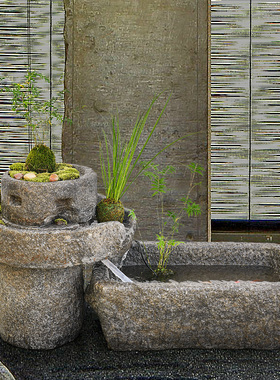 假山流水喷泉新中式摆件庭院招财阳台循环养鱼池景观花园送礼装饰