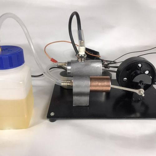 汽油煤油甲醇内燃机模型微型迷你烧油燃油引擎发动机新能源多燃料