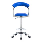靠背吧台椅升降凳子医院化验椅办公椅小电脑椅高脚滑轮轱辘椅 包邮
