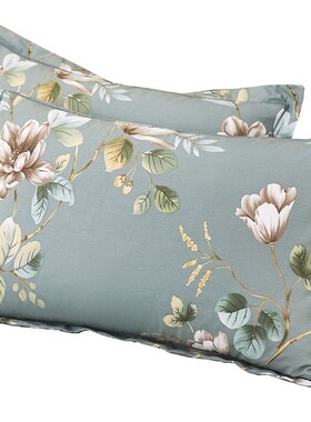 纯棉枕套一对装48cmx74cm100全棉枕头套大人单人家用男枕芯内胆套