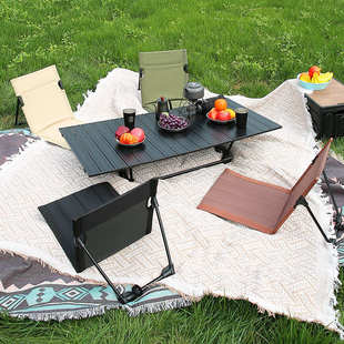 户外折叠椅子靠背便携式轻量化露营野餐超轻便型沙滩坐躺两用郊外