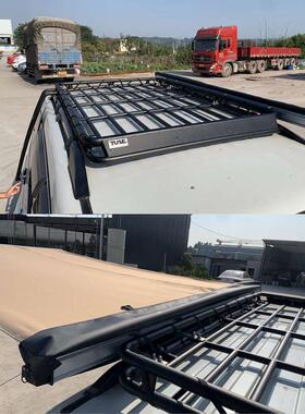 适配新帕杰罗V93改装行李架车顶框V73 V93 V97 V87不锈钢免横杆