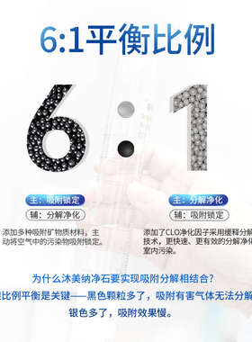 沐美纳净石活性炭包新房去吸甲醛除甲醛纳米活矿石去味纳净石
