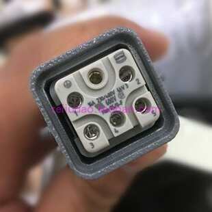 HARTING连接器HAN-5Q-M公芯HAN-5Q-F母芯5+1P芯伺服电机插头原装