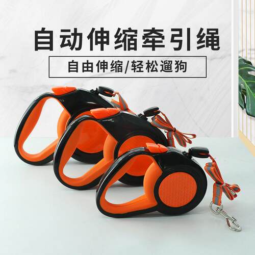 狗狗牵引绳自动伸缩幼犬小型犬中型犬遛狗绳狗链子柯基用品狗绳子