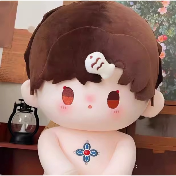 原创 动漫盗墓笔记周边解雨臣属性40cm棉花娃娃可爱毛绒玩偶公仔