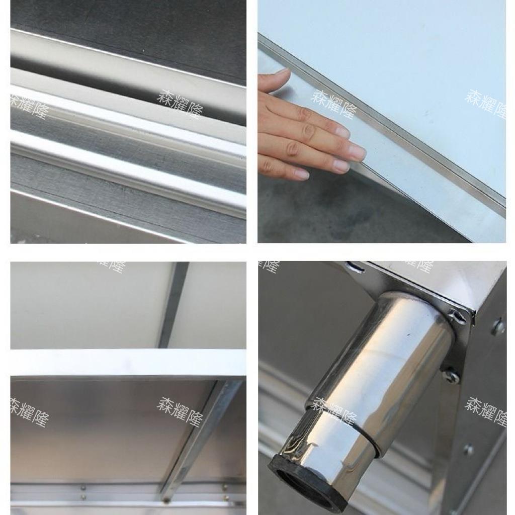 3面TSS04房加厚不锈钢工作台厨操作台专用推拉门物架板置橱柜切菜