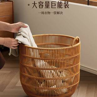 藤仿编防水脏衣篮脏衣服F98T89ST收筐高颜值室脏衣筐浴室脏衣篓卧