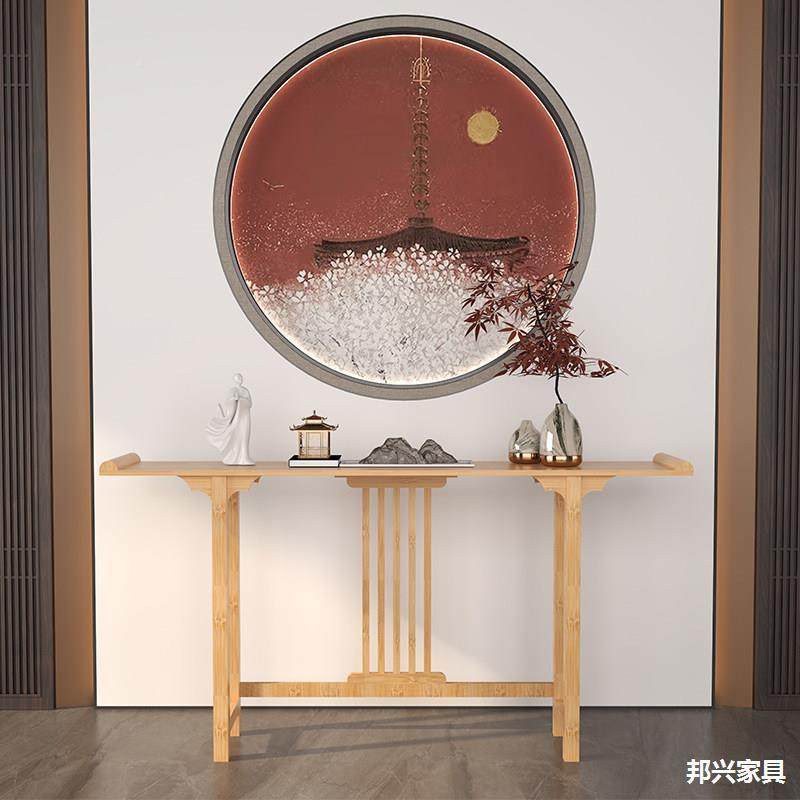 现简约5065621靠墙门柜厅条案几新中户式玄关桌原色实木入正对门,住宅家具,玄关台,淘宝优惠券,粉丝福利购,淘宝优惠卷