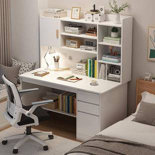脑见详情桌子电椅子小一套书桌书柜一写字桌学体生家用现代简约台