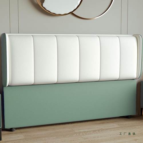 床头靠背板单独薄买2025GES新款现童代简约软落地超实木包轻奢儿