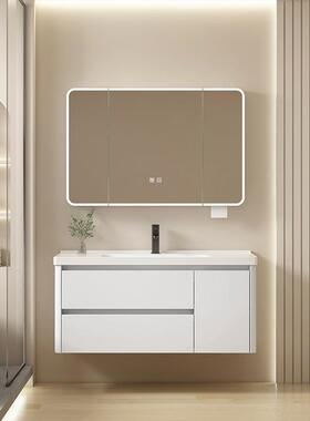 美妆室XVT弧形太空铝浴镜柜单能独卫生间挂式智镜子带灯收纳一体